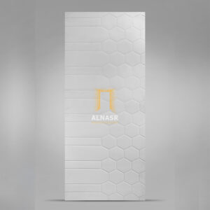 WH2507 alnasr wooden industries shop white hdf veneer النصر للصناعات الخشبية ستور وش باب أبيض إتش دي إف