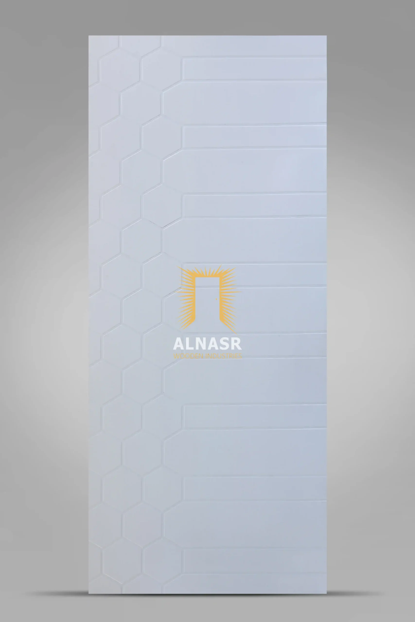 M6-PW alnasr wooden industries pressed white veneer النصر للصناعات الخشبية وش باب أبيض مضغوط-
