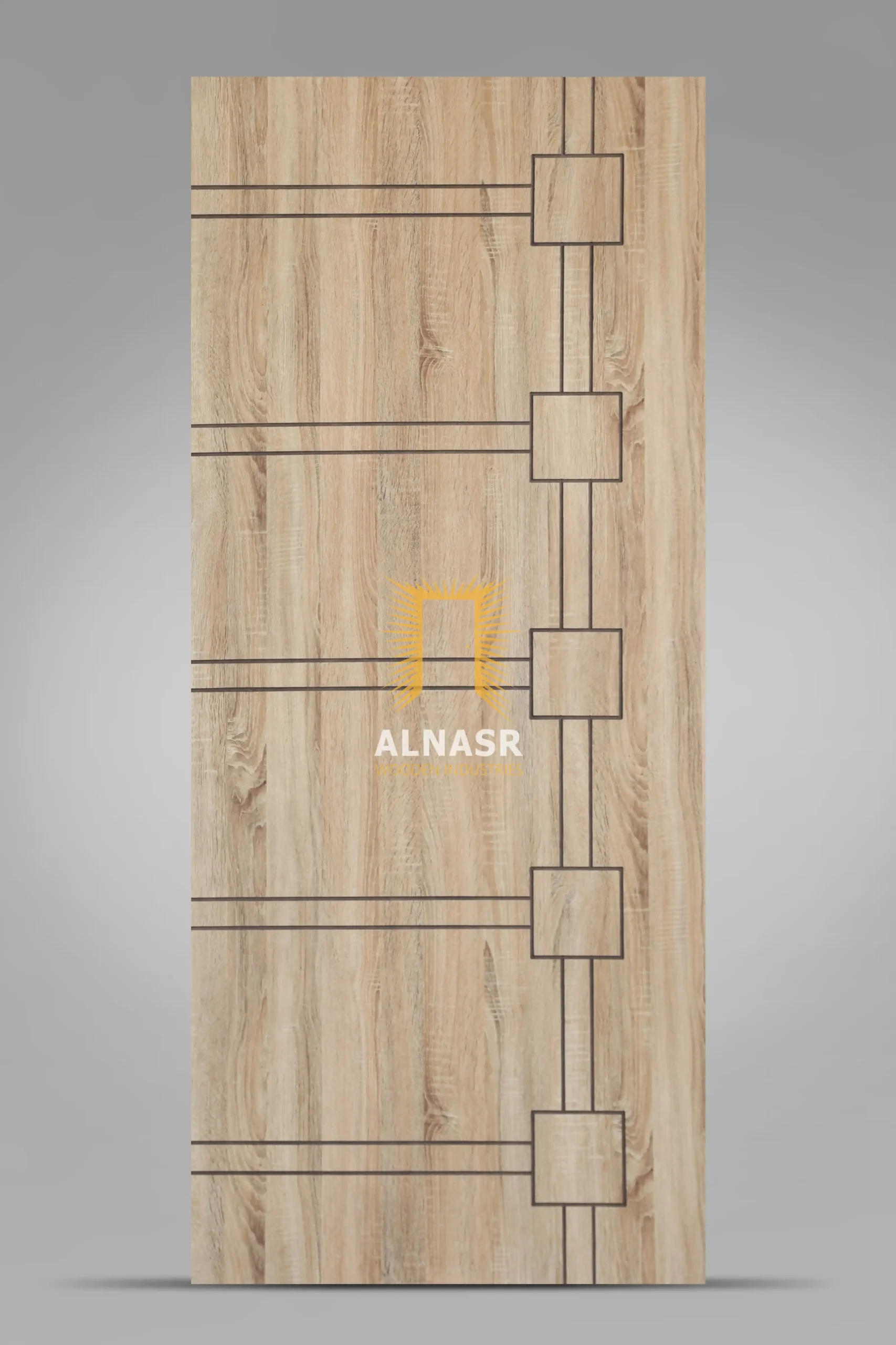 R90-FC1 alnasr wooden industries foil cnc veneer النصر للصناعات الخشبية وش باب فويل سي ان سي-